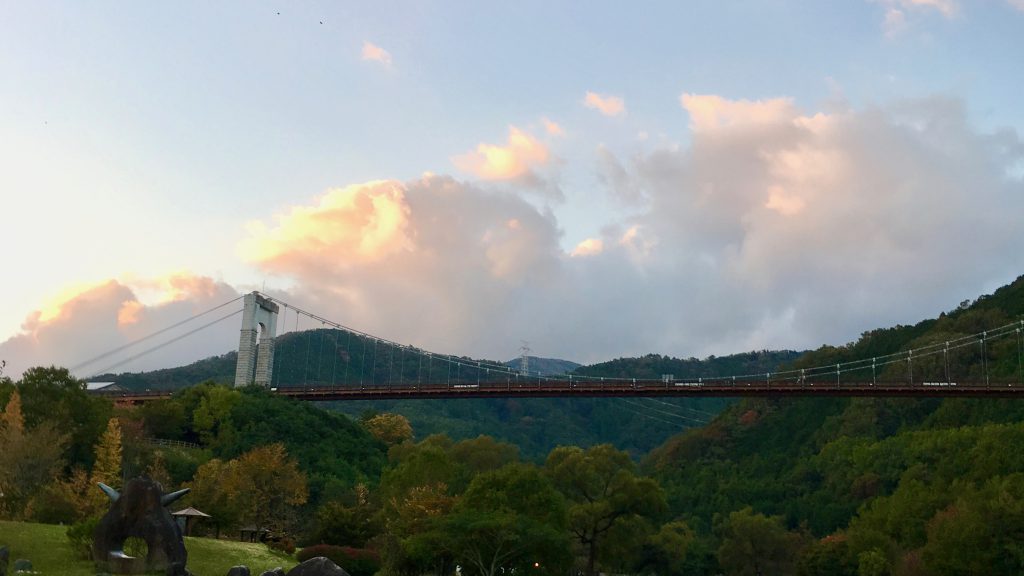 戸川公園の風の吊り橋